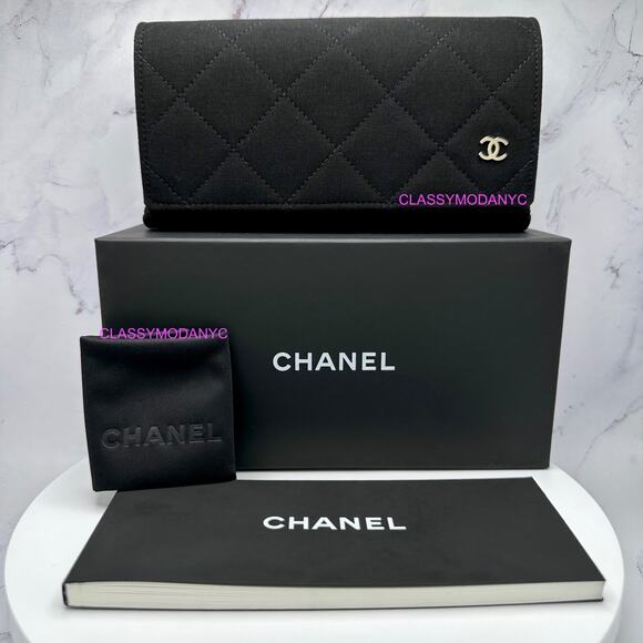 New CHANEL Sunglasses Black Polarized Lens Pilot Aviator 55mm